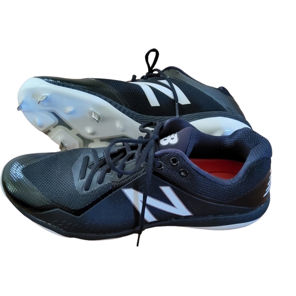 New Balance L4040BK4 Black/White Men’s Metal Baseball Cleats Size 16 NWOT main image 10